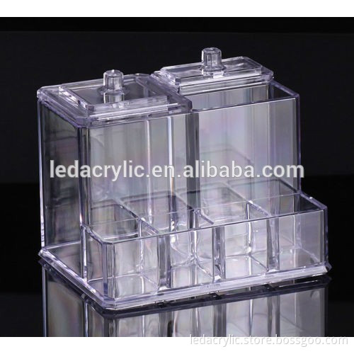 Pencil Brush Cotton Swab Display Box Cosmetic organizer makeup Acrylic Case